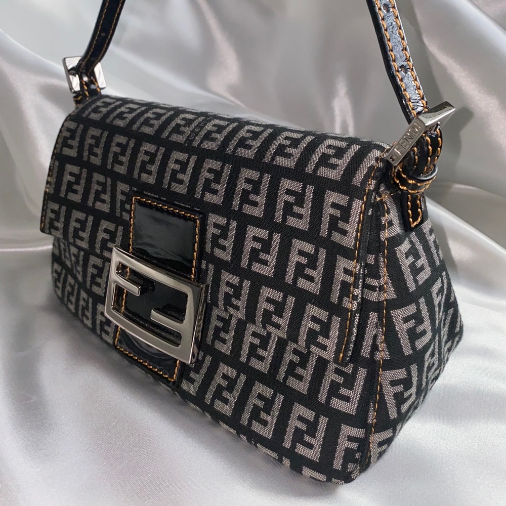 Fendi zucchino baby baguette bag